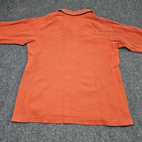 Duluth Trading Co Shirt Large Orange Button Up - Picture 3 of 6